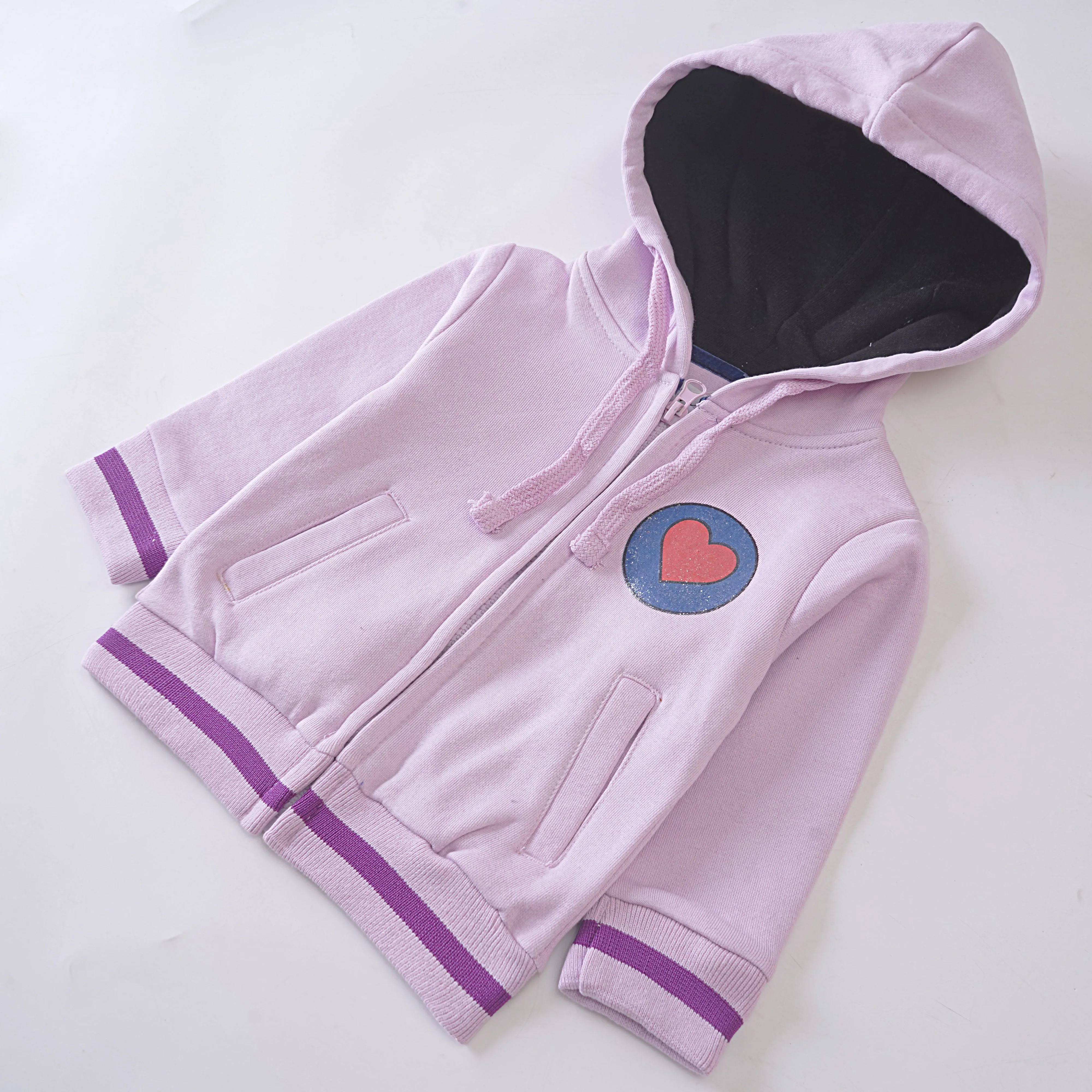 Girls Fleece Hoodies (Heart)