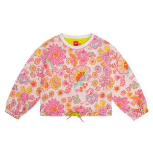Girls Pink Hexima Sweater