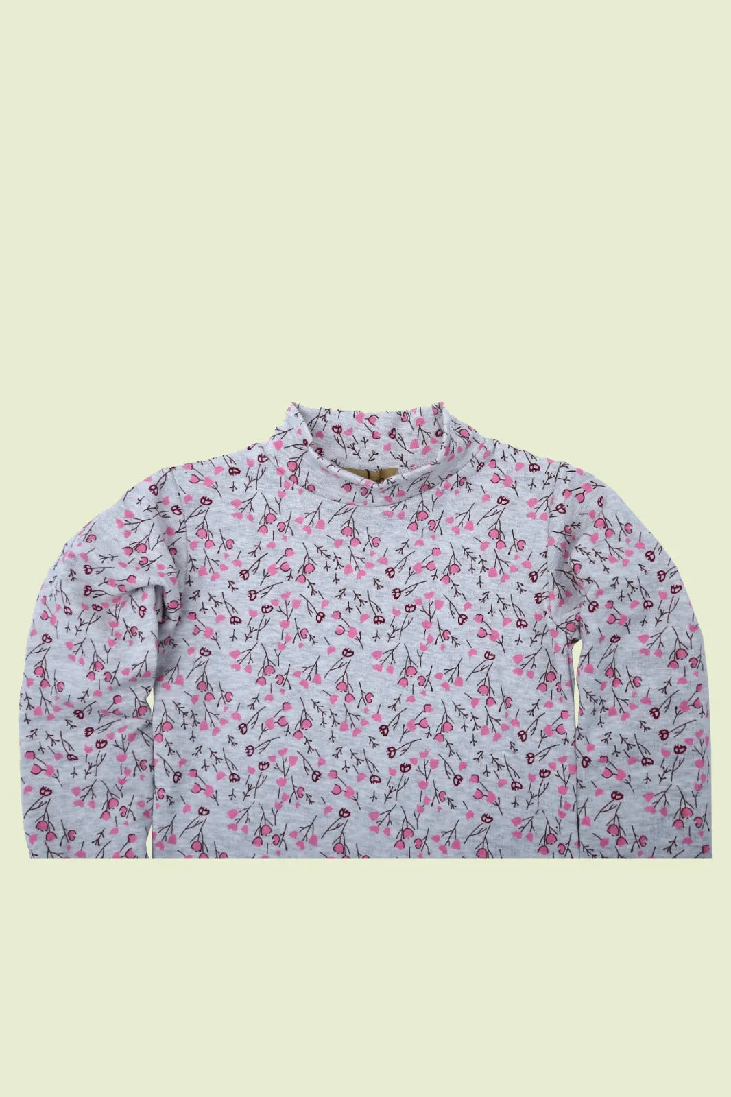 Girls Printed High Neck Tops