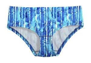 Girls UPF 50  Printed Swim Briefs  | Water Tie Dye