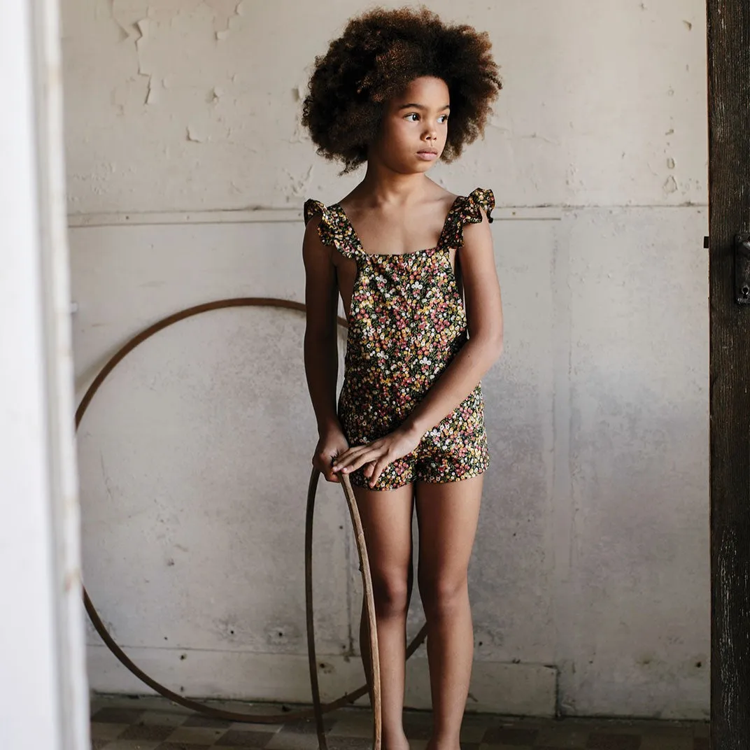 Girls Wilt Liberty Short Overalls