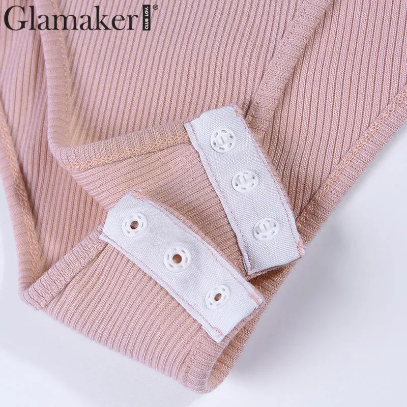 Glamaker Patchwork white sexy bodysuit