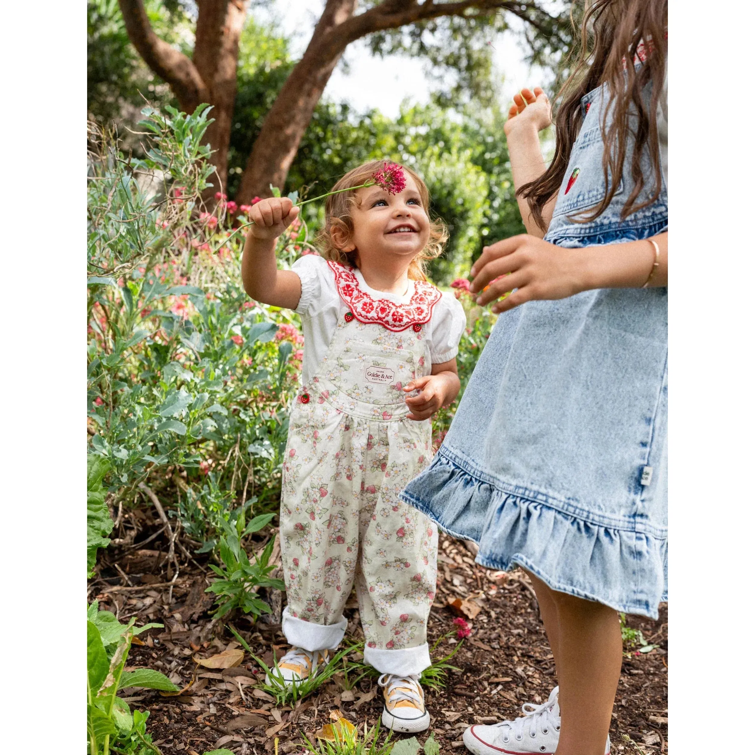 Goldie Vintage Overall Strawberry Fields