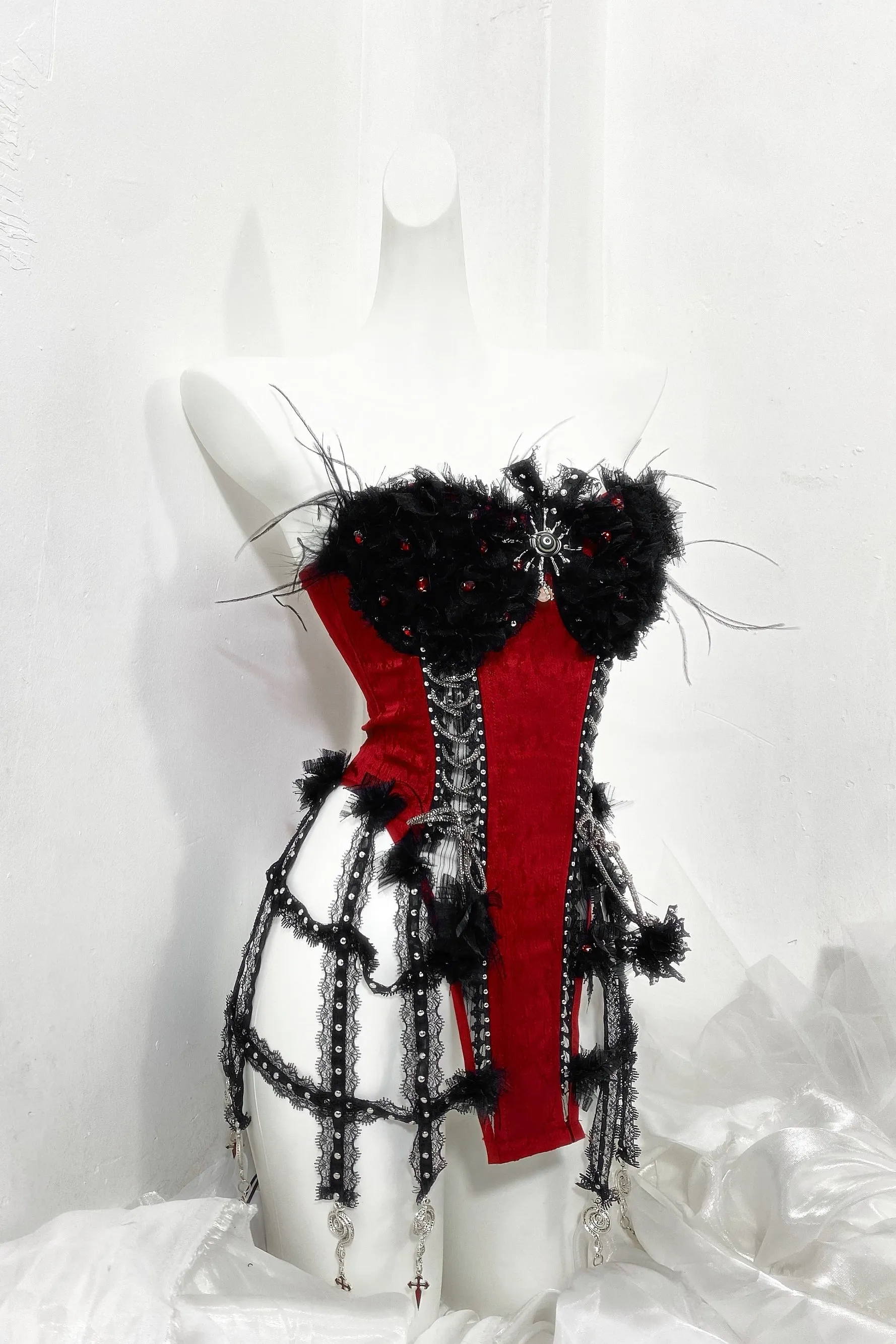 Gothic dark tube top  KF705785