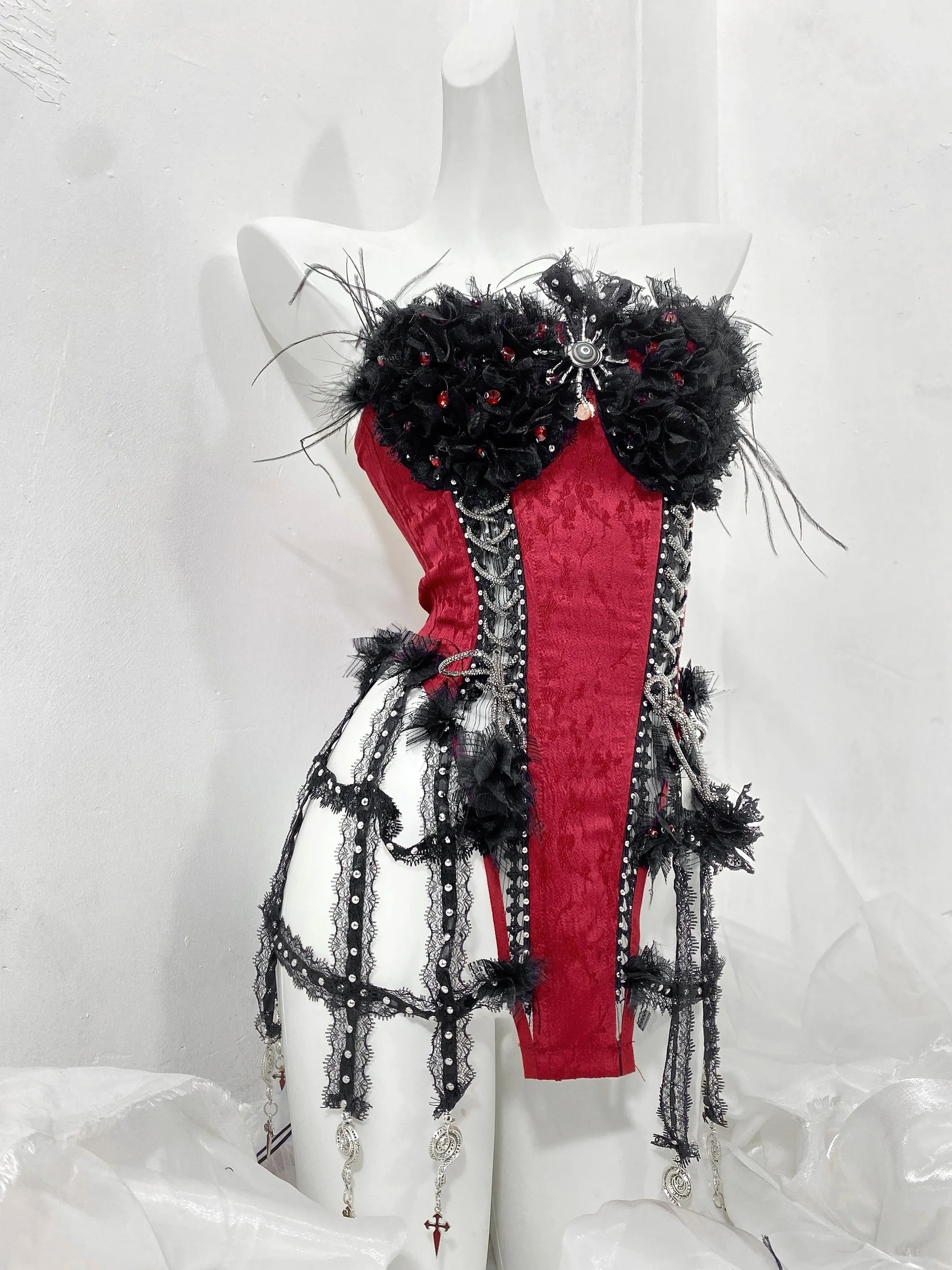 Gothic dark tube top  KF705785