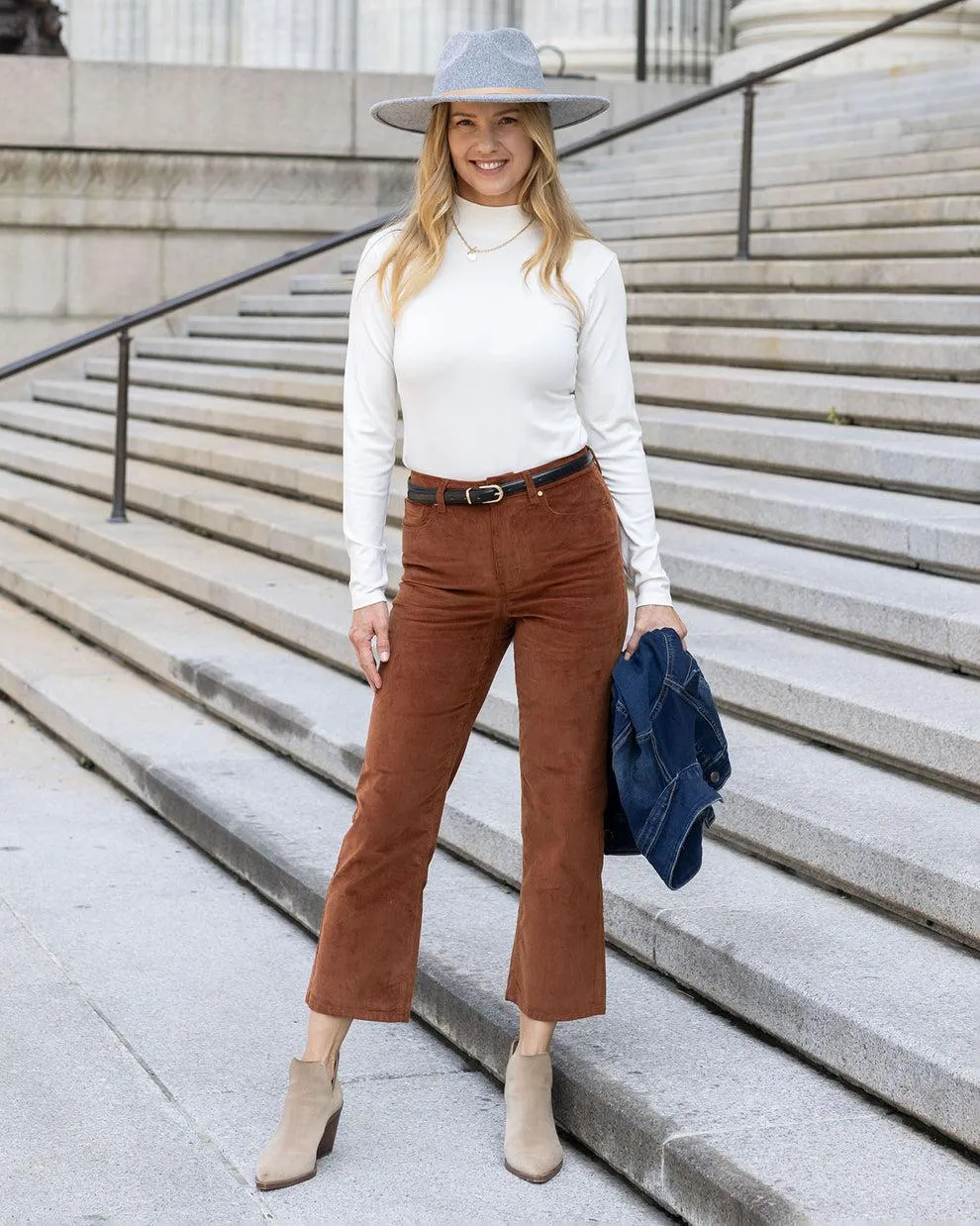 Grace & Lace Mel's Fave Straight Leg Corduroy Pants