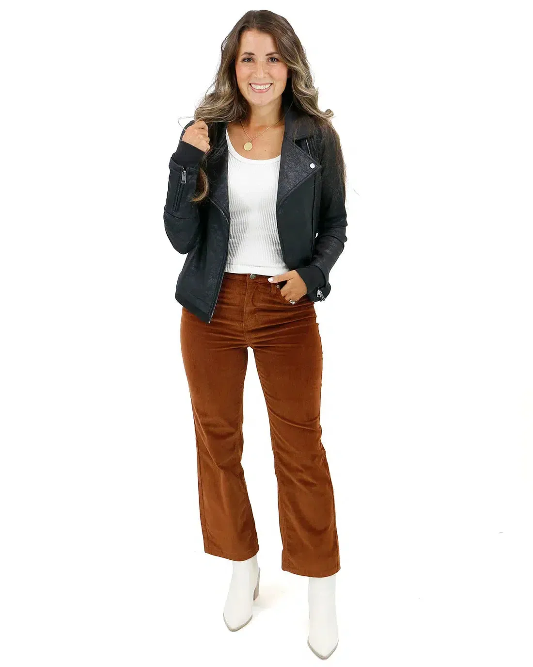 Grace & Lace Mel's Fave Straight Leg Corduroy Pants