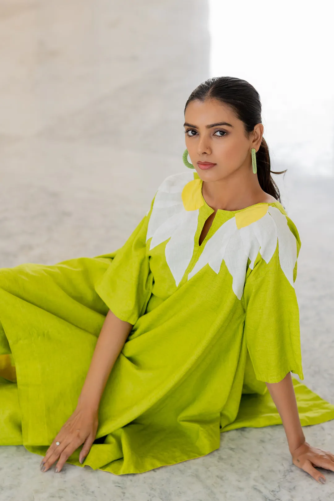 Green Sunflower Applique Co-Ord Set