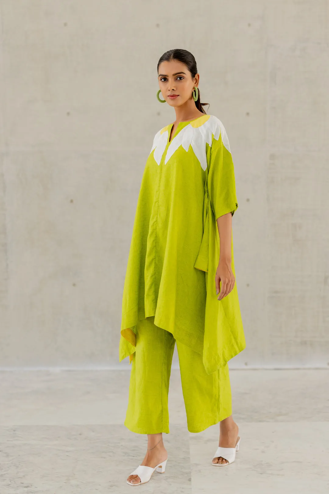 Green Sunflower Applique Co-Ord Set