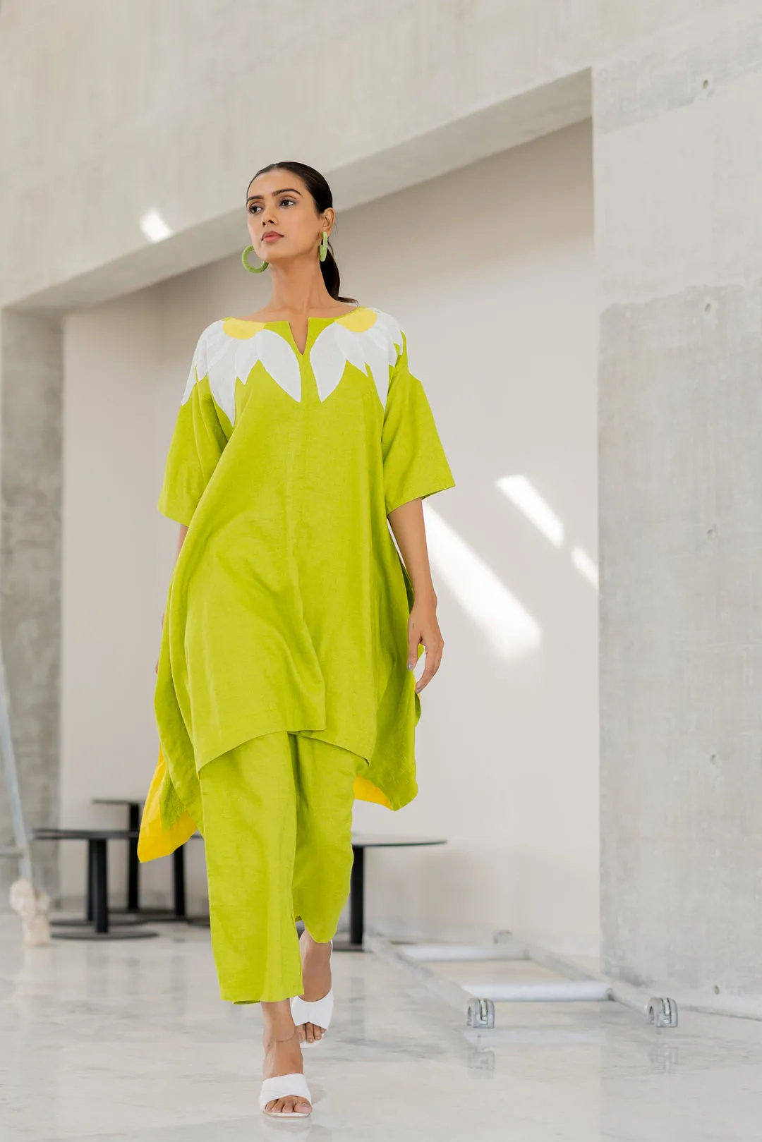 Green Sunflower Applique Co-Ord Set