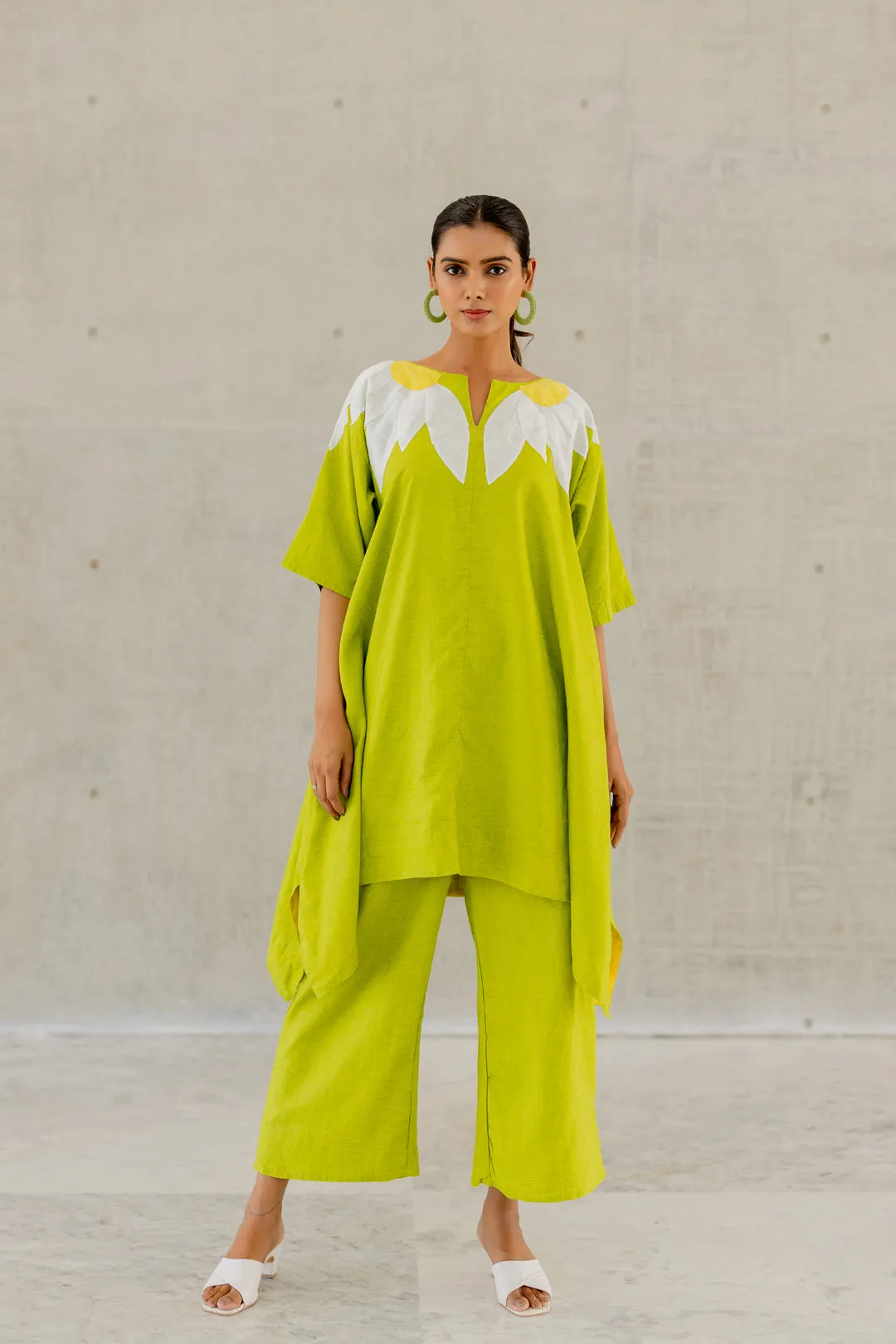 Green Sunflower Applique Co-Ord Set
