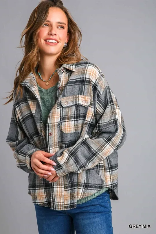 Grey Mix Shacket
