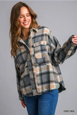 Grey Mix Shacket