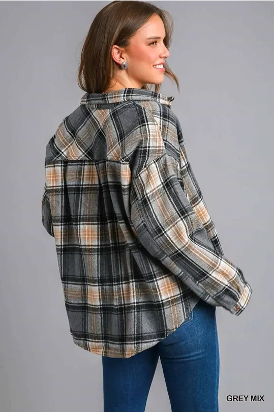 Grey Mix Shacket