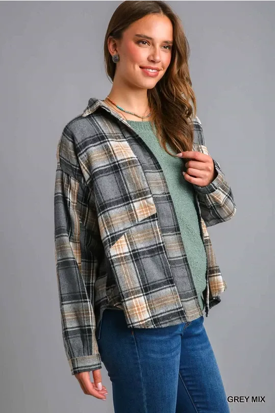 Grey Mix Shacket
