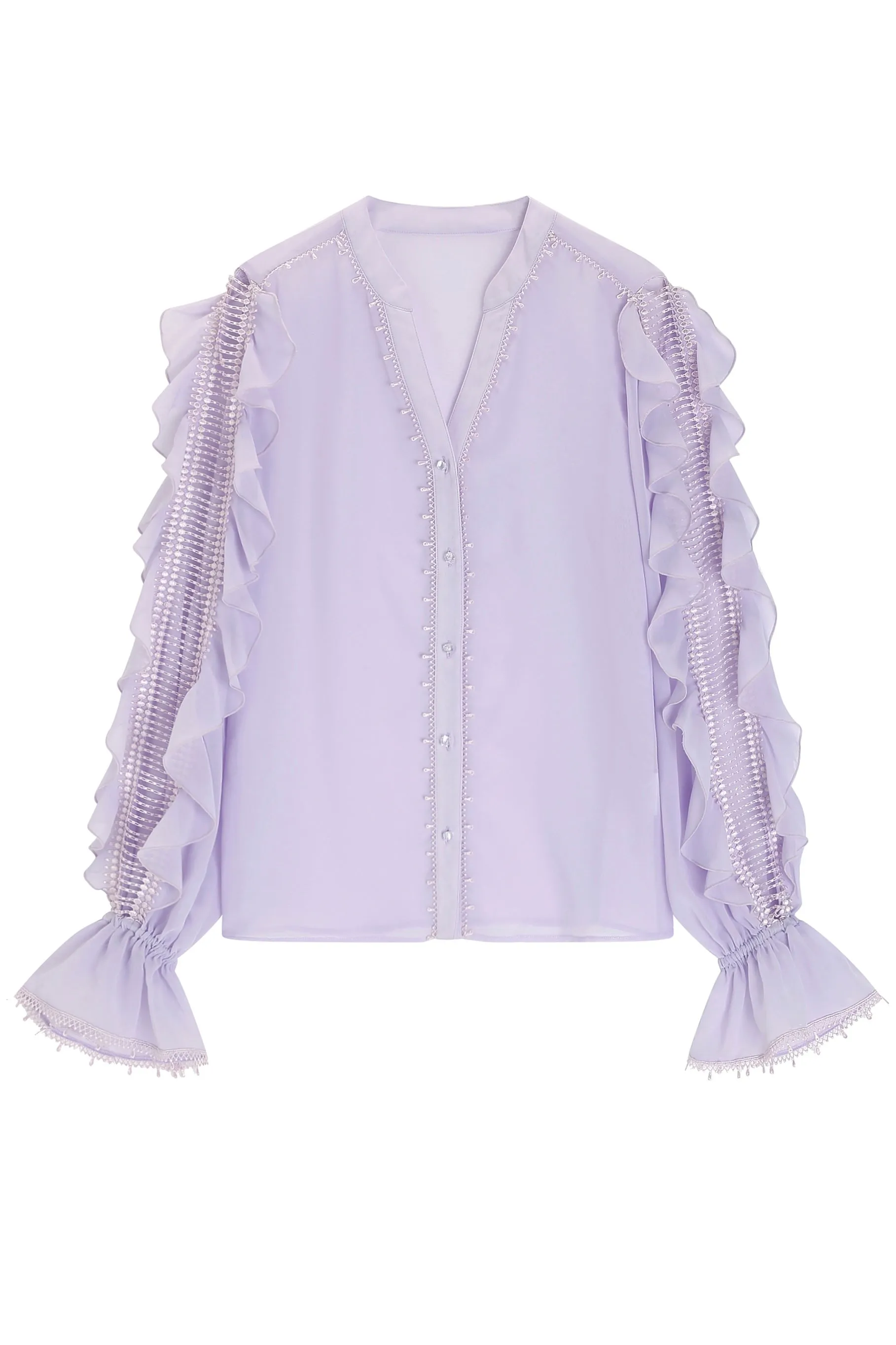 Guernica Chiffon Ruffled Blouse