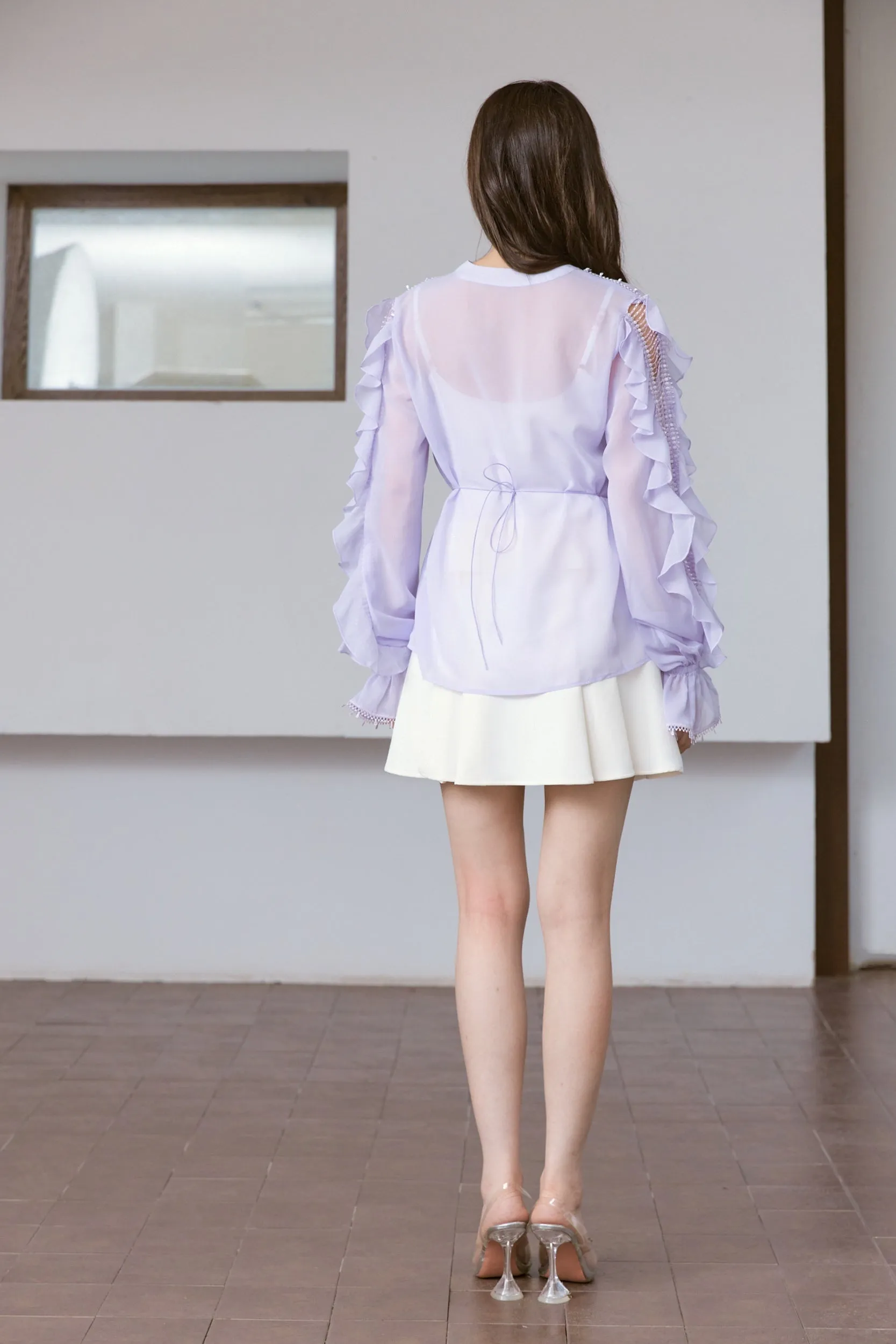 Guernica Chiffon Ruffled Blouse