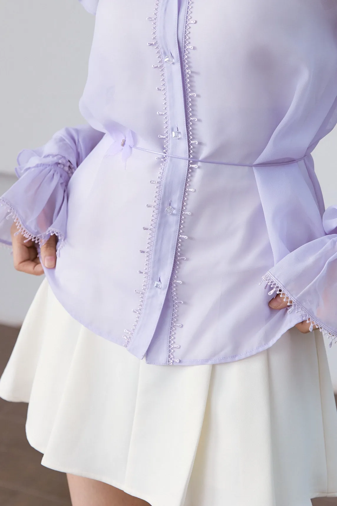 Guernica Chiffon Ruffled Blouse