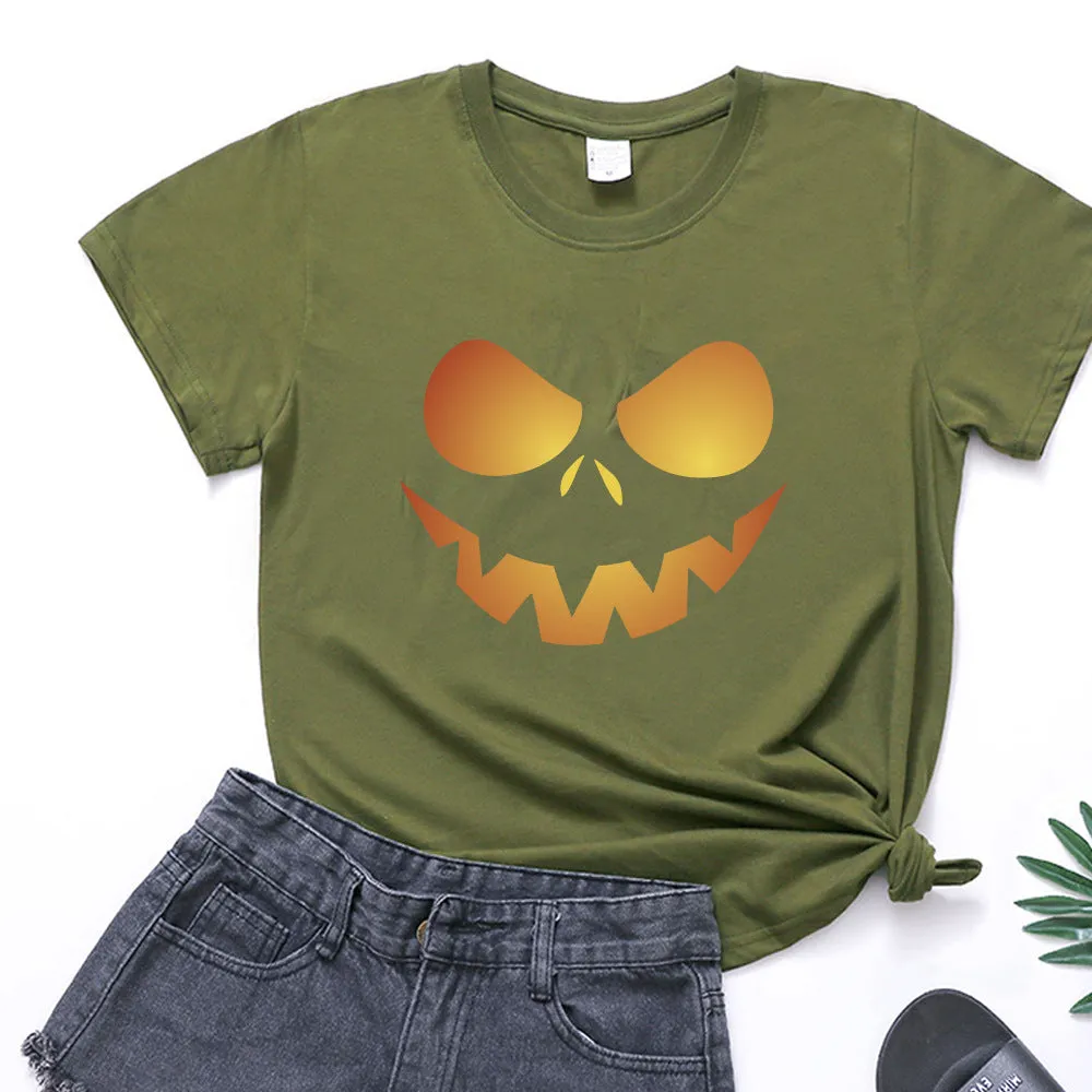 Halloween Printed T-shirt 2-Piece Set B