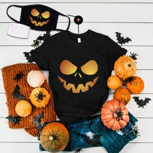 Halloween Printed T-shirt 2-Piece Set B