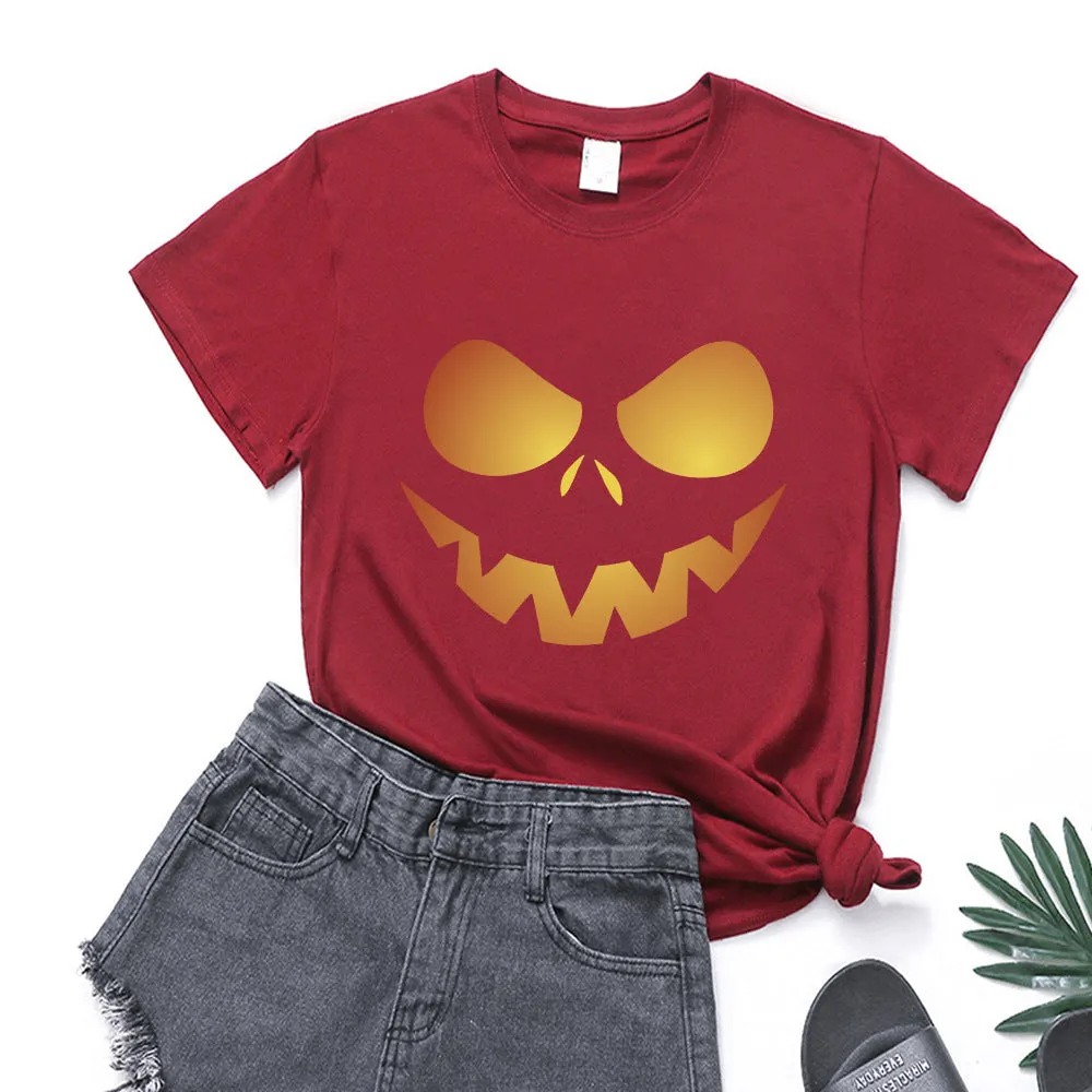 Halloween Printed T-shirt 2-Piece Set B