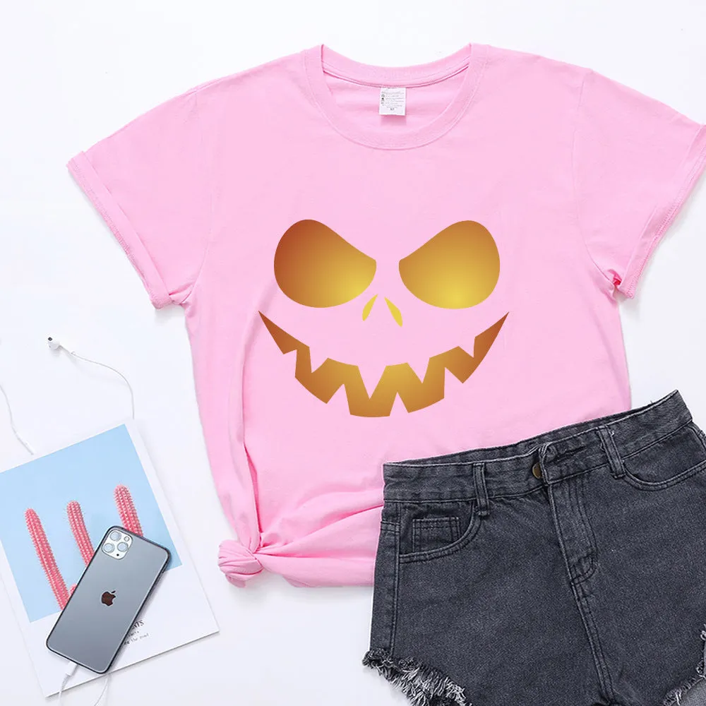 Halloween Printed T-shirt 2-Piece Set B