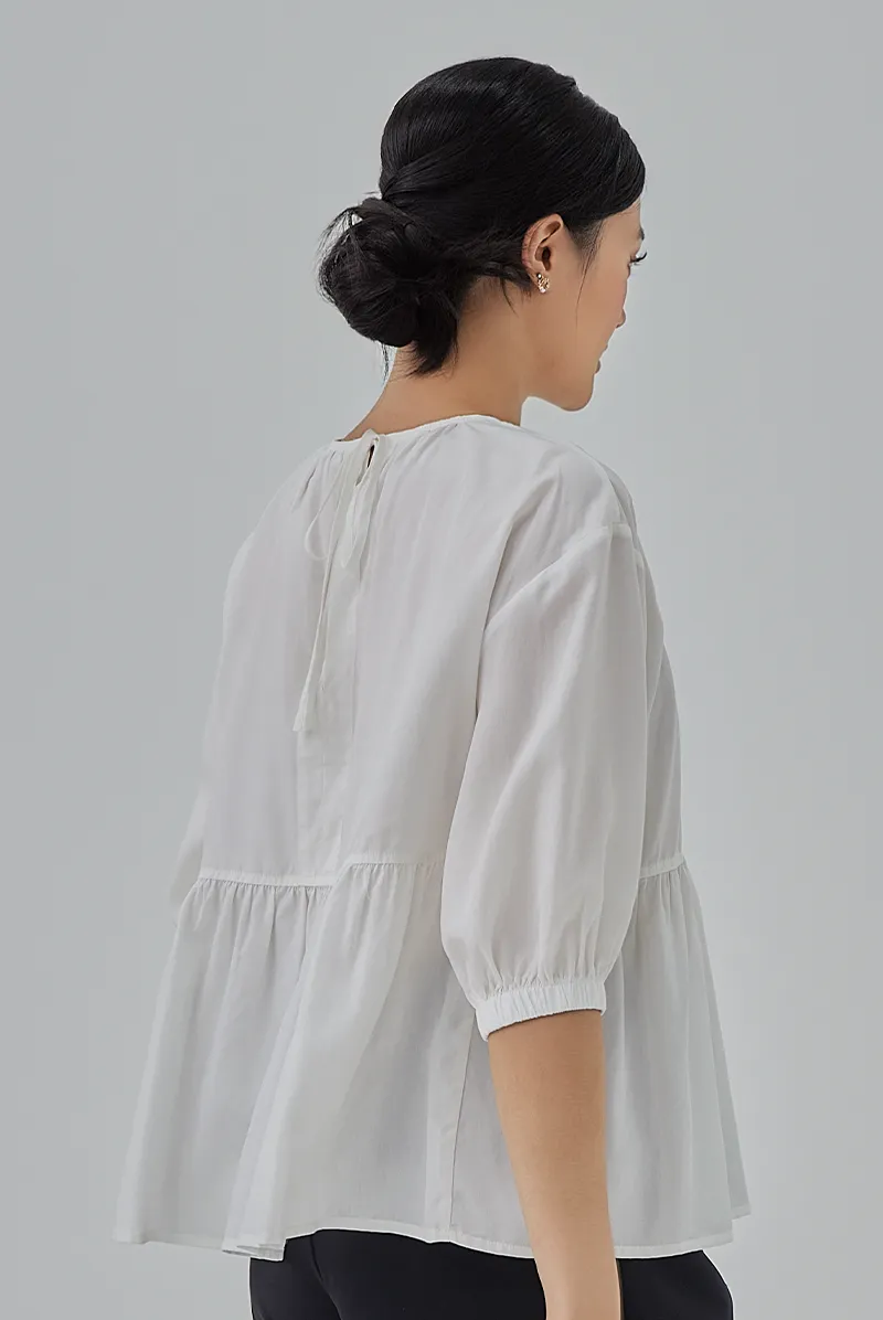 Hanah Boxy Peplum Top
