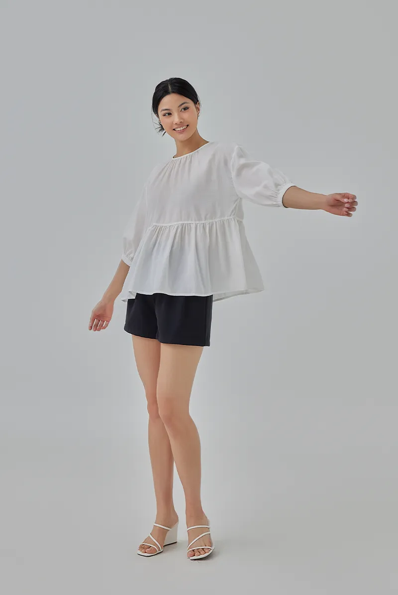 Hanah Boxy Peplum Top
