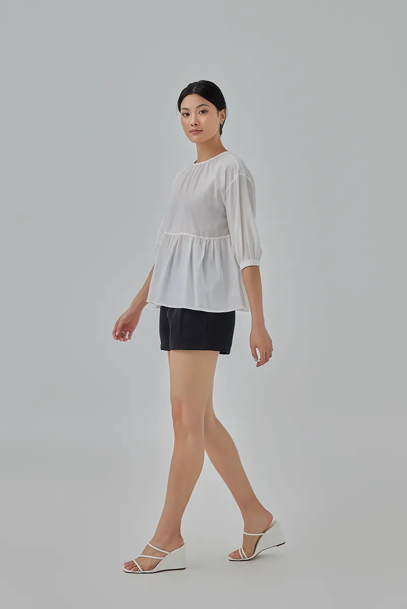 Hanah Boxy Peplum Top