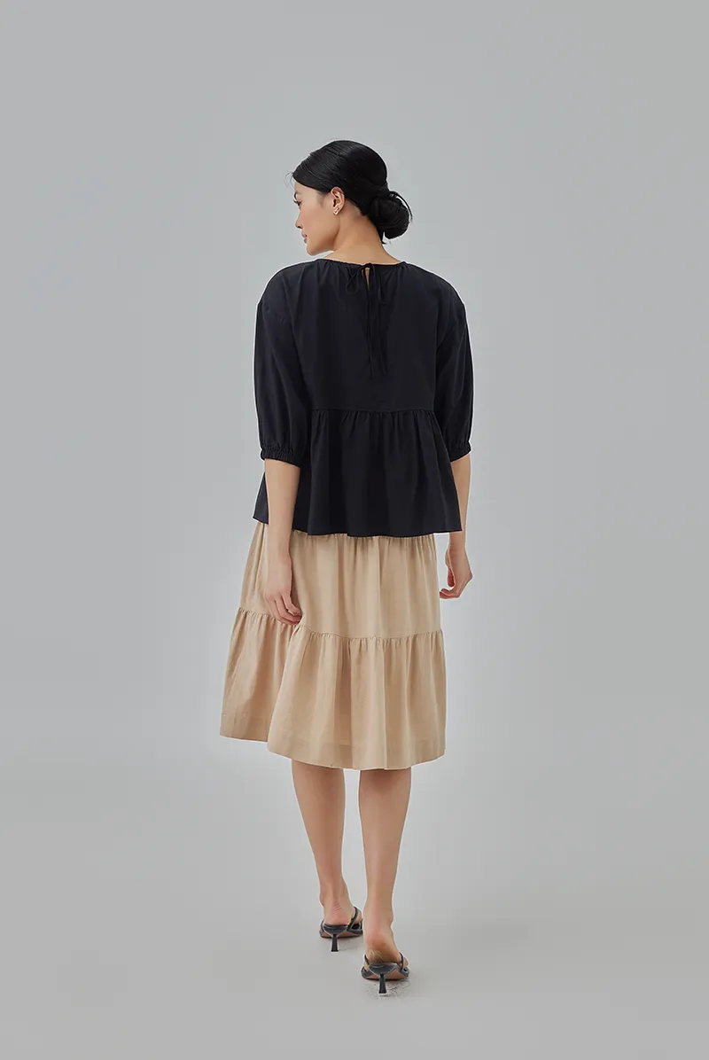 Hanah Boxy Peplum Top
