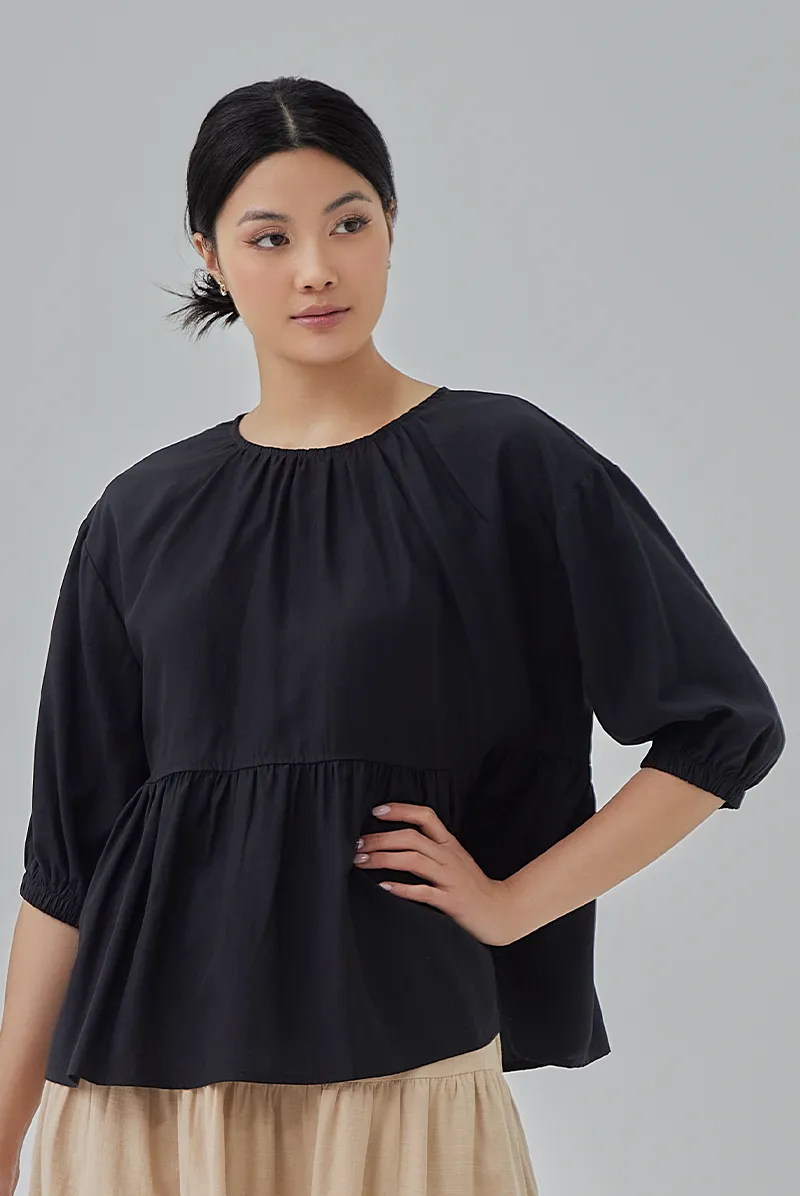 Hanah Boxy Peplum Top