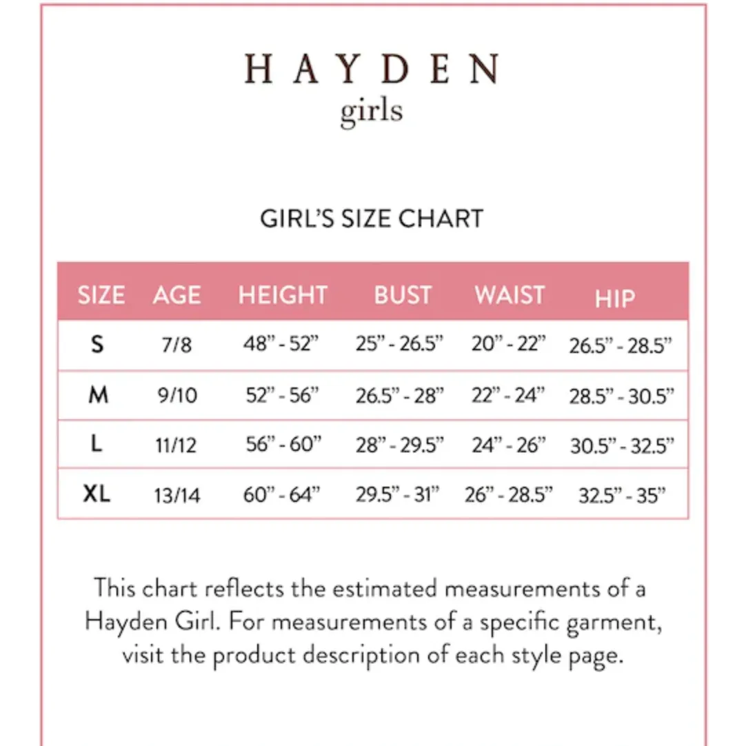 Hayden Girls Ribbed Stripe Ruffled Tank