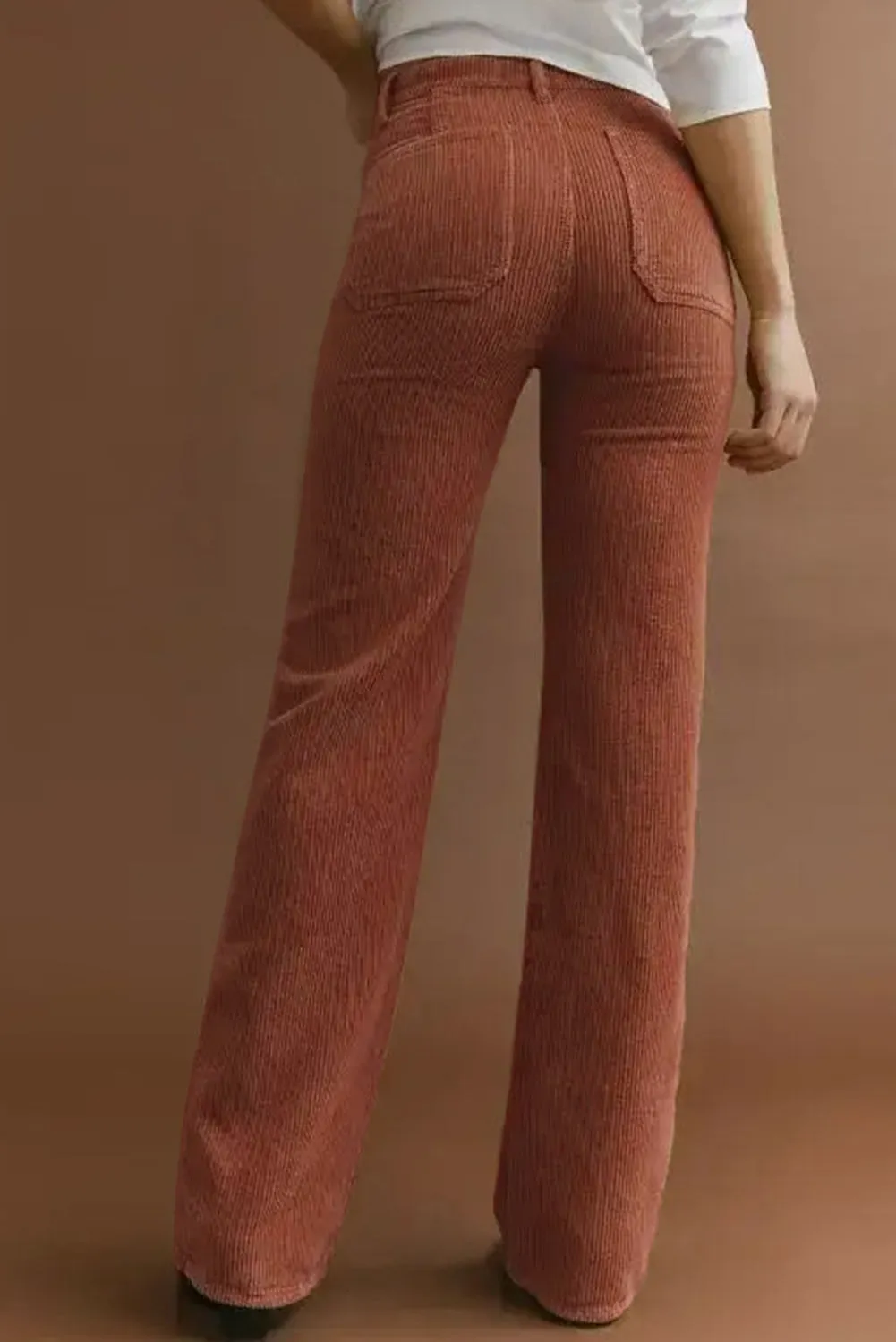 Hazel Blues® |  Pocketed High Waist Straight Leg Pants