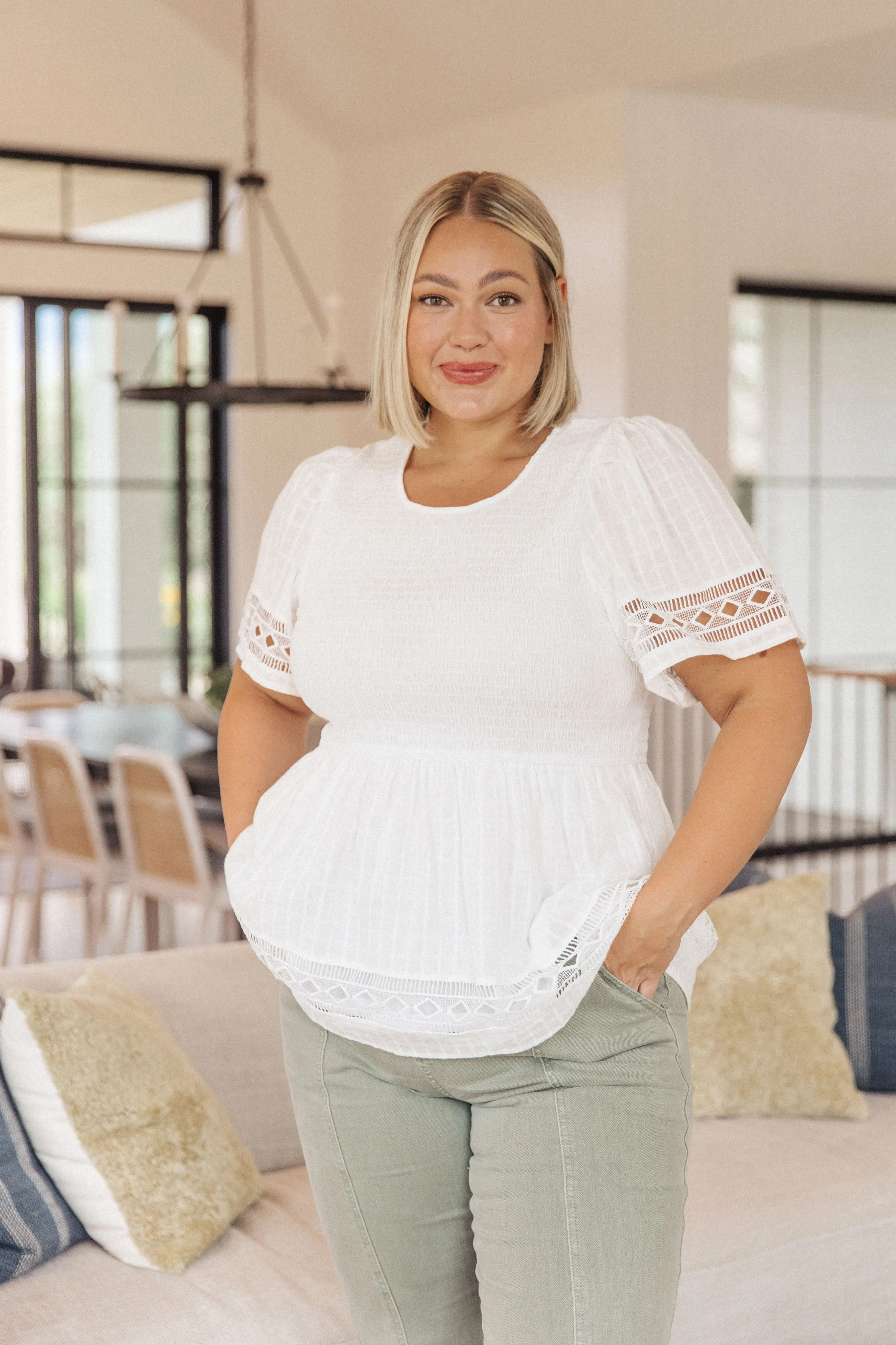 Hazel Blues® |  Sweet Sister Peplum Blouse