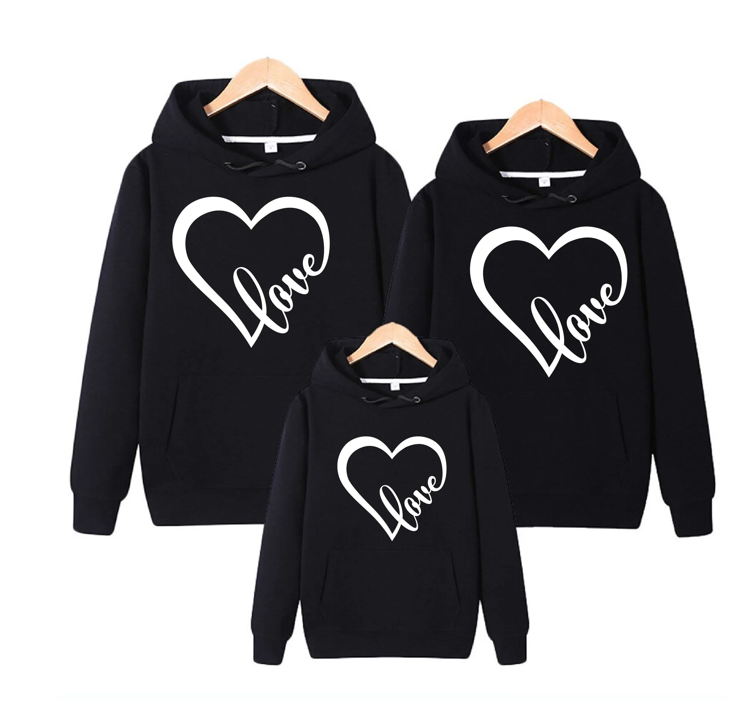 Heart Print Love Hoodie