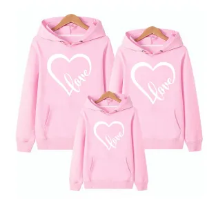 Heart Print Love Hoodie