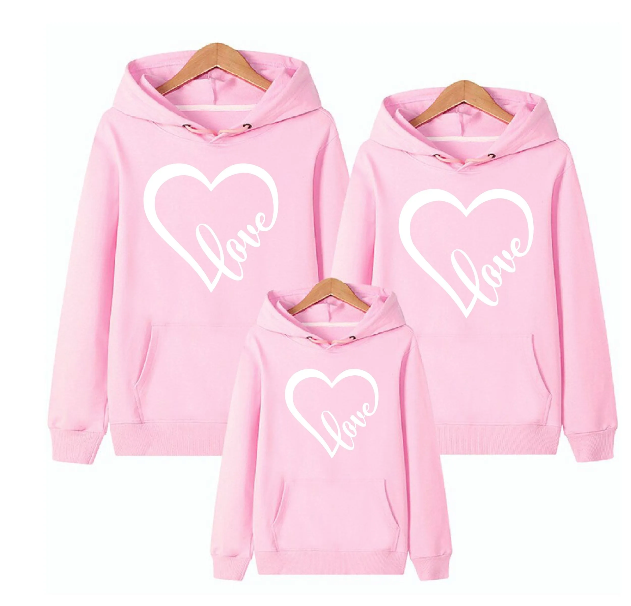 Heart Print Love Hoodie
