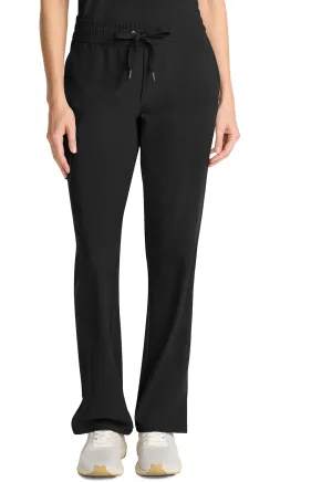HH Quest HH153 Mid Rise Drawstring Straight Leg Pants Black