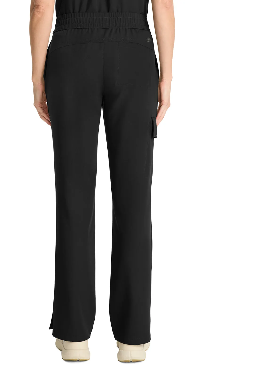 HH Quest HH153 Mid Rise Drawstring Straight Leg Pants Black
