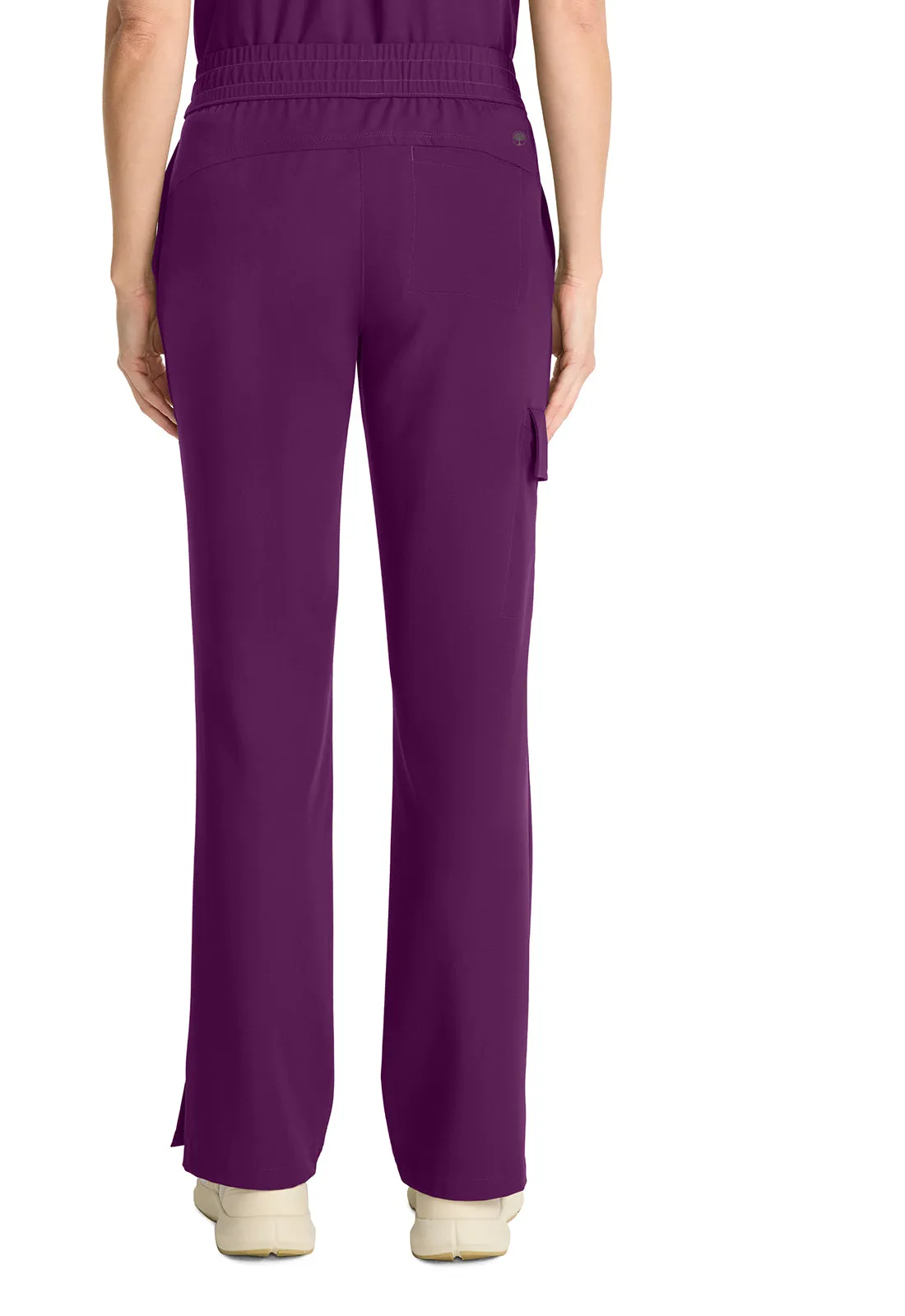 HH Quest HH153 Mid Rise Drawstring Straight Leg Pants Wine