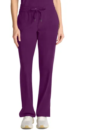 HH Quest HH153 Mid Rise Drawstring Straight Leg Pants Wine