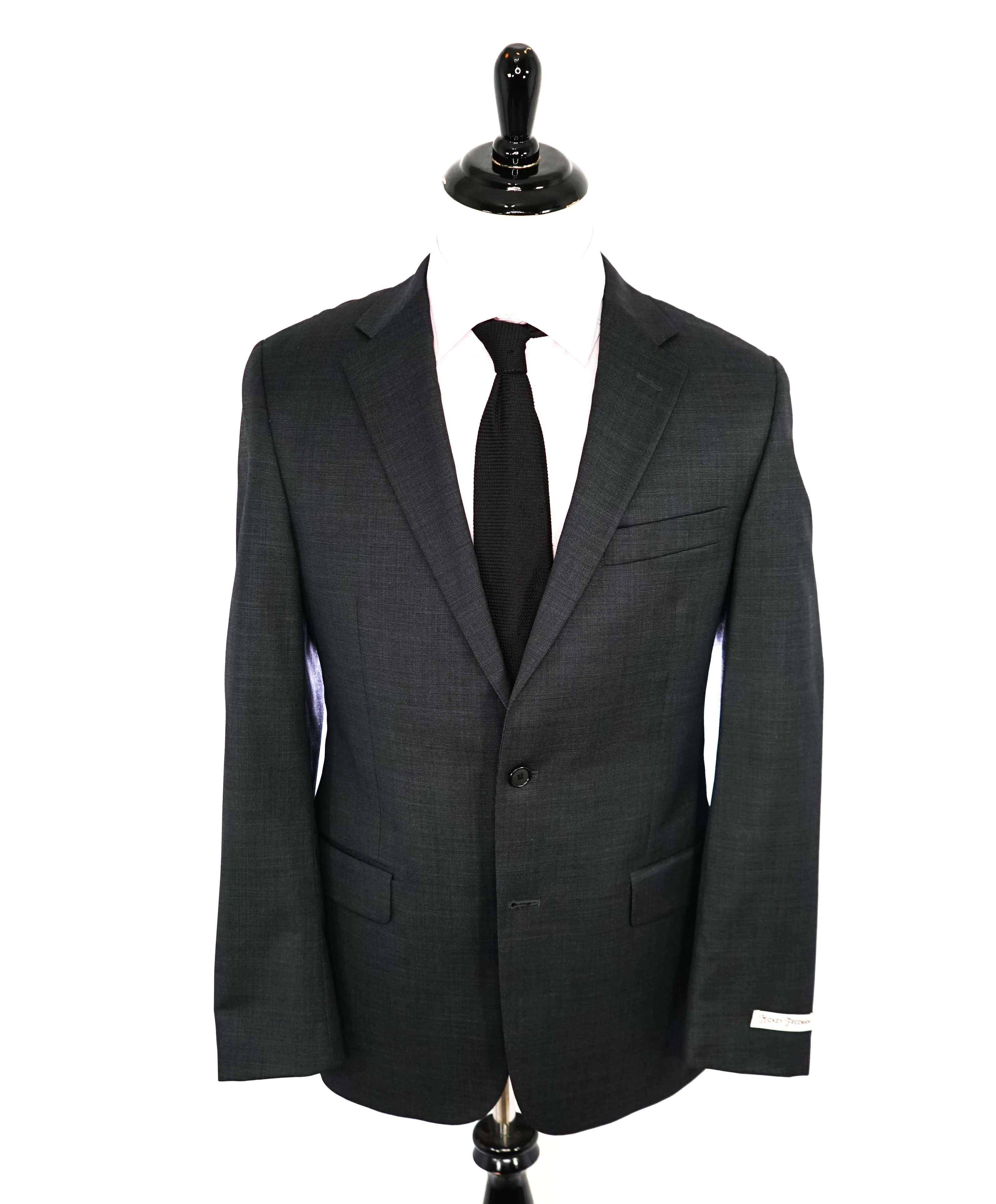 HICKEY FREEMAN - Charcoal Birdseye Wool "Milburn ii" Notch Lapel Suit - 40R