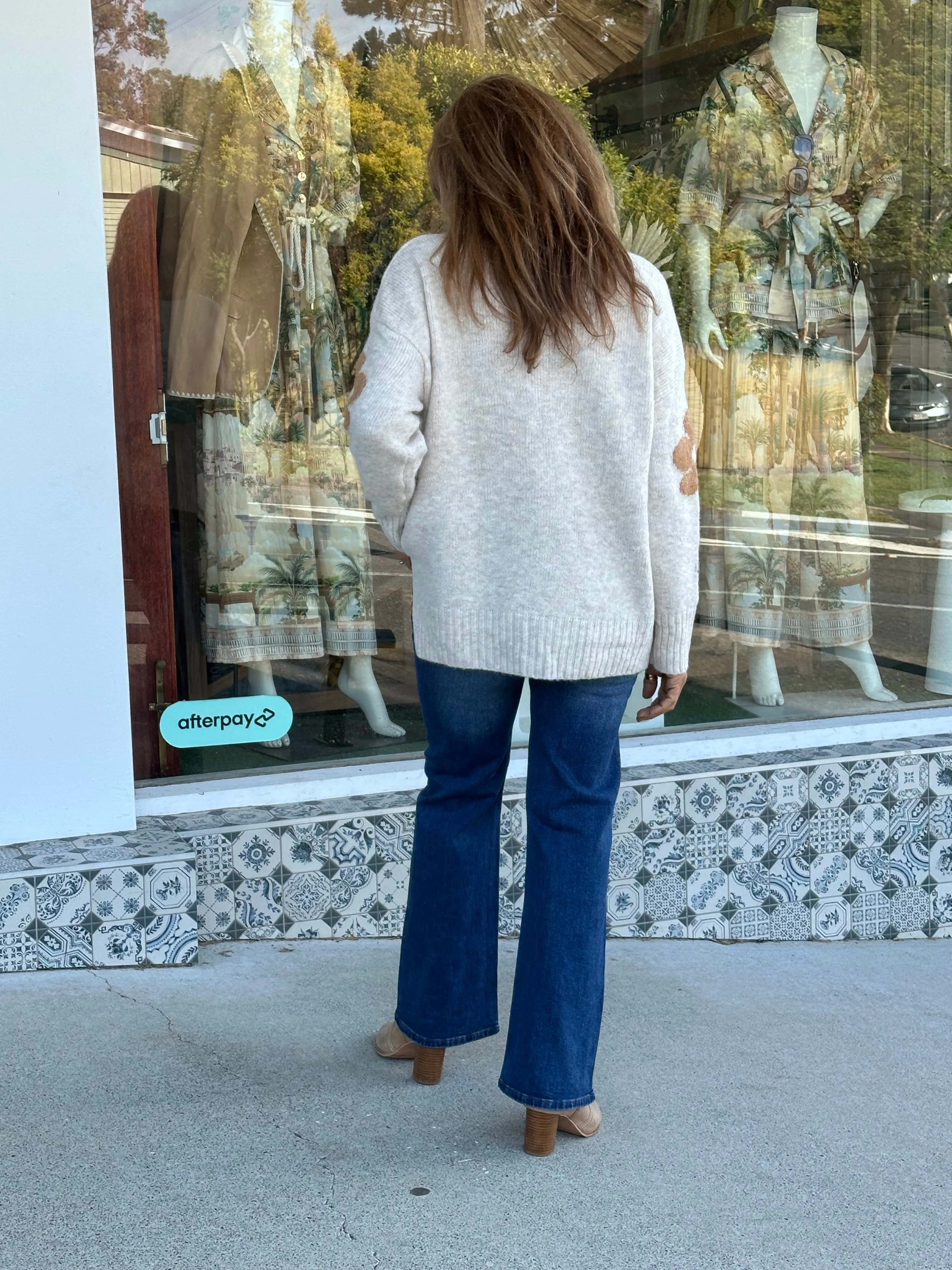High Waisted Straight Leg Jean - Mid Blue Wash