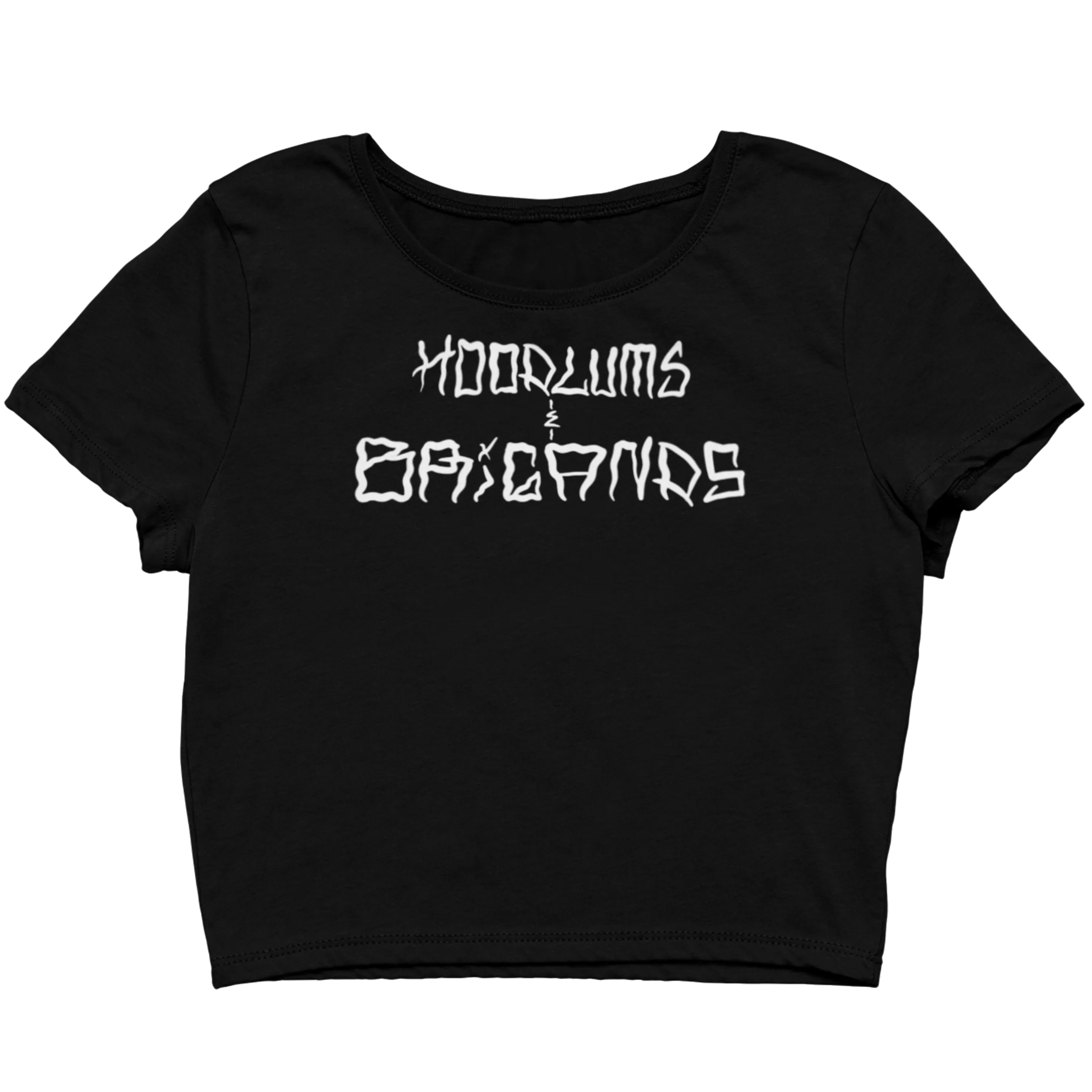 Hoodlums & Brigands Logo Crop Top
