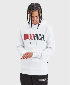 Hoodrich OG Splitter Hoodie White/Red/Black