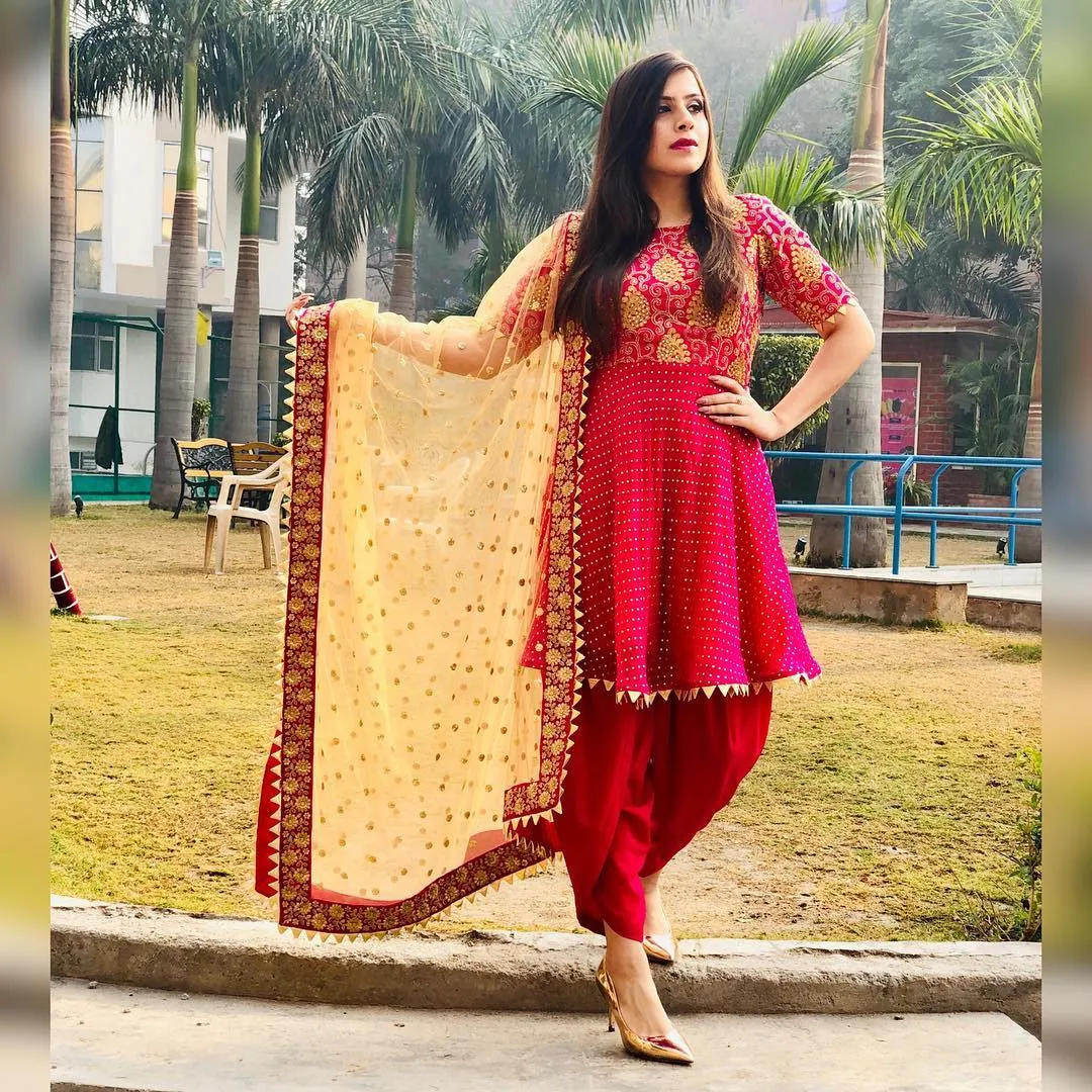 Hot Pink Ethnic Suit