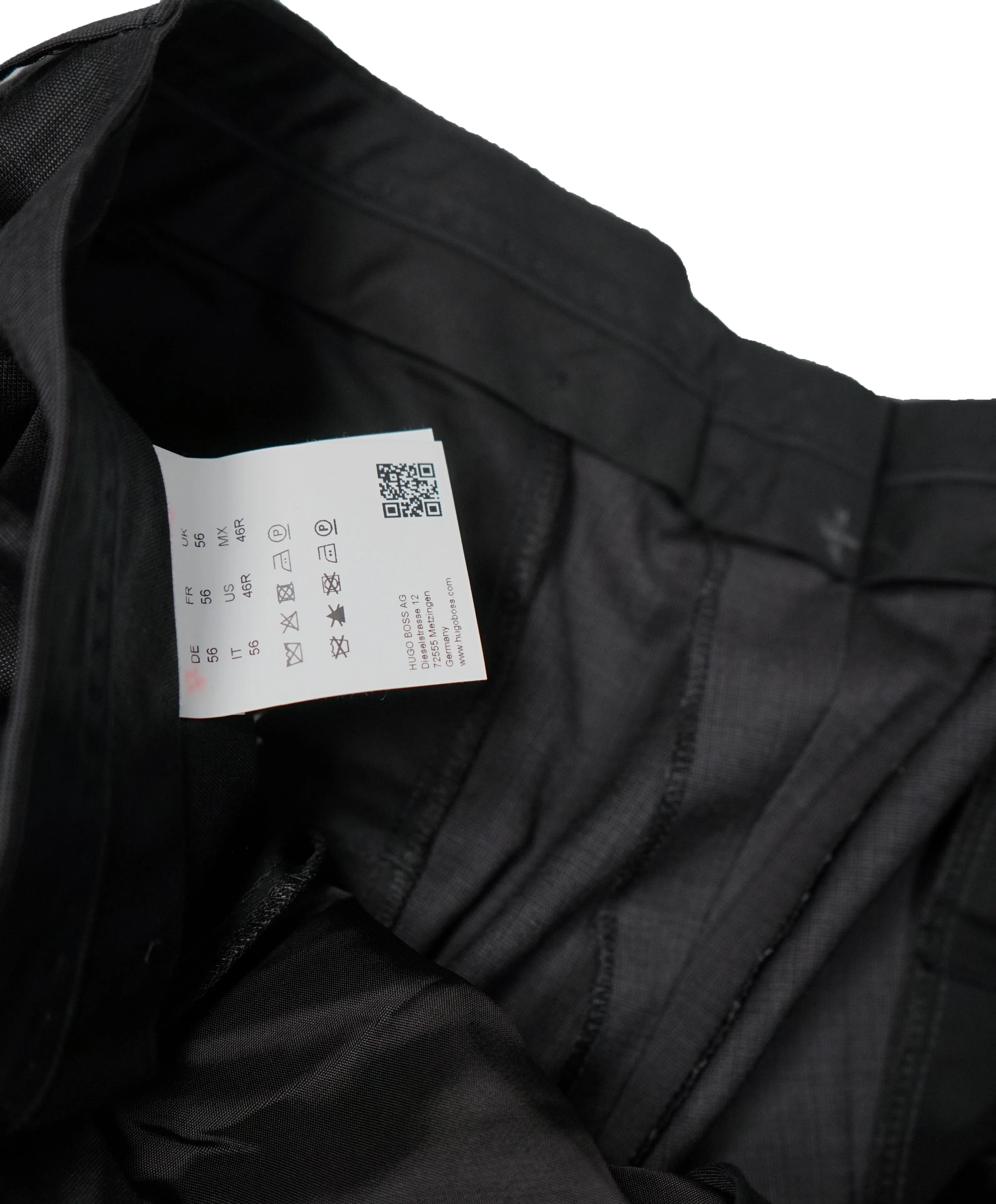 HUGO BOSS - Gray Birdseye Flat Front Dress Pants - 39W