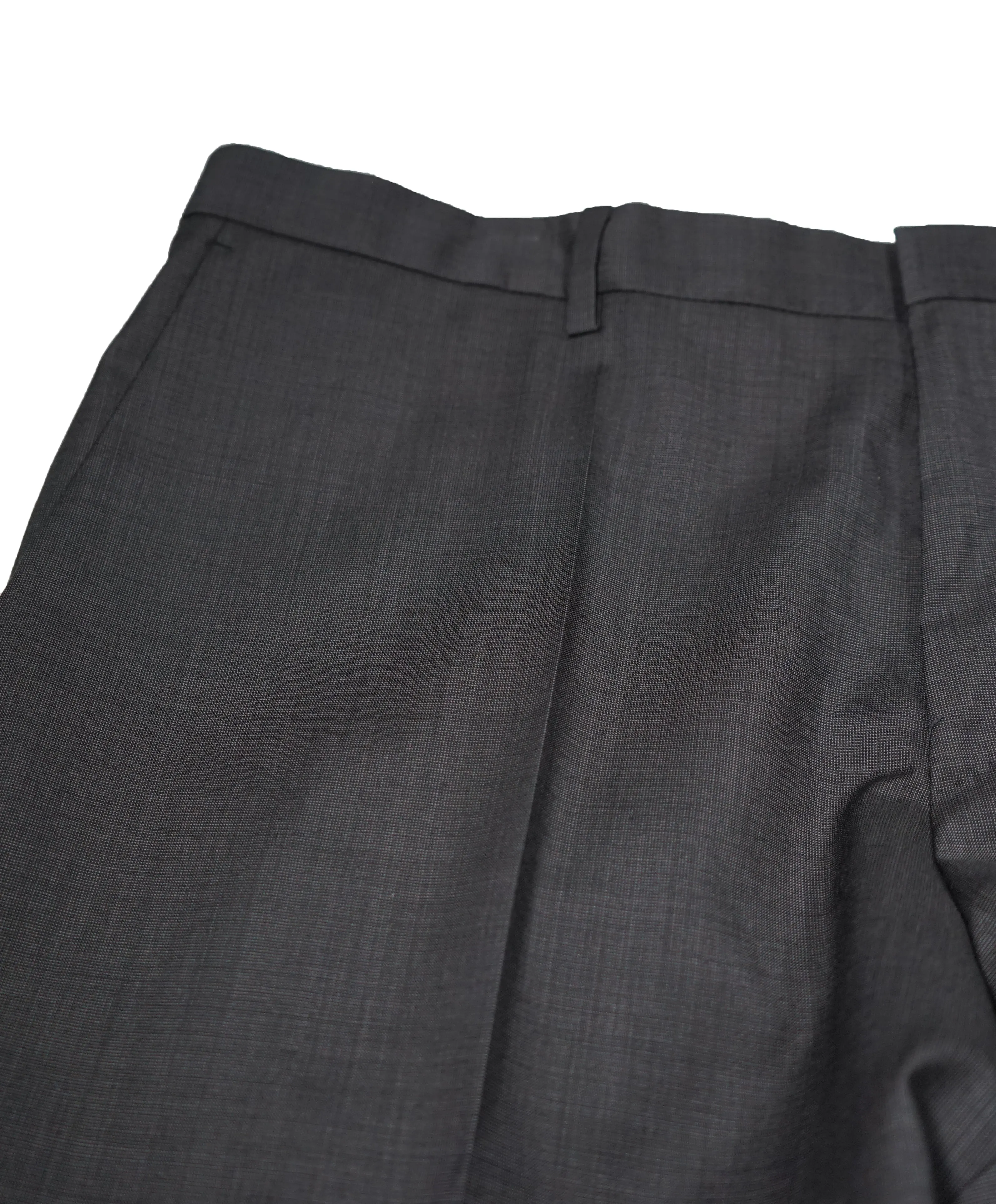 HUGO BOSS - Gray Birdseye Flat Front Dress Pants - 39W