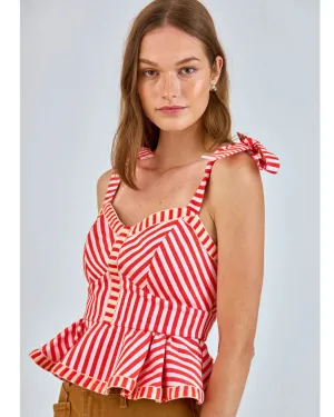 HUNTER BELL Lena Top, Poppy Stripe
