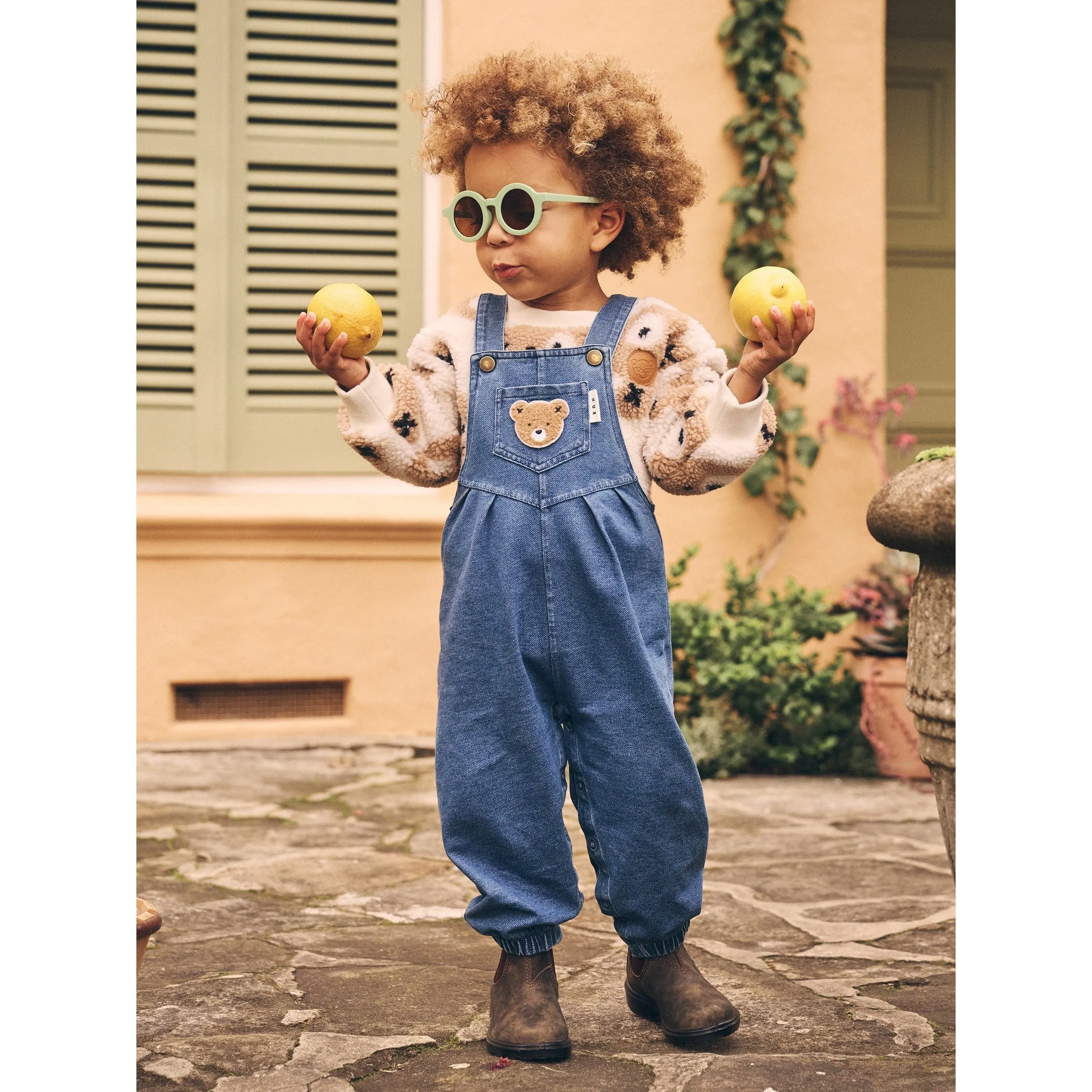Huxbear Knit Denim Overalls